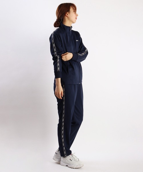 FILA（フィラ） ジャージ スムースジャージ ロゴテープ付きジャージ