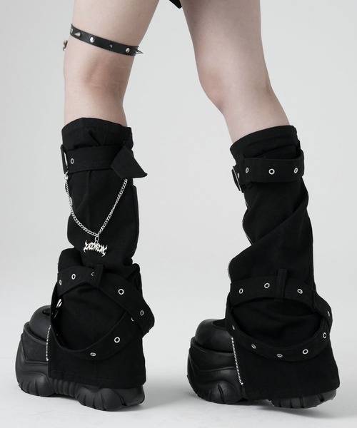 LAZYSLAY レッグウォーマー チャーム付きレッグウォーマー レディース