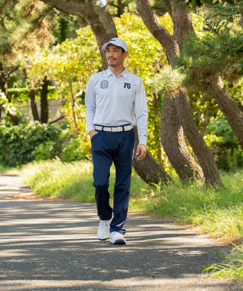 FILA GOLF シャツ 「FILA GOLF/フィラゴルフ」プリント裏起毛長袖