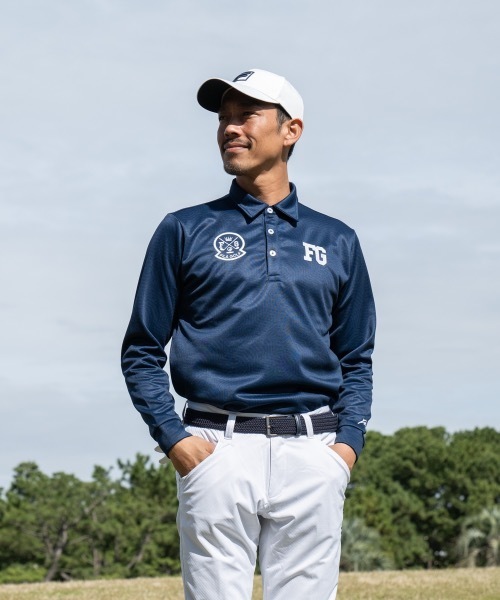 FILA GOLF シャツ 「FILA GOLF/フィラゴルフ」プリント裏起毛長袖