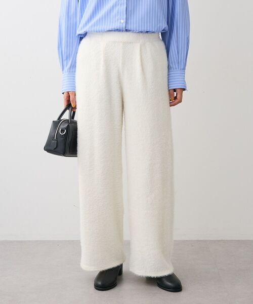 Green Parks（グリーンパークス） パンツ フェザーレースジャガード