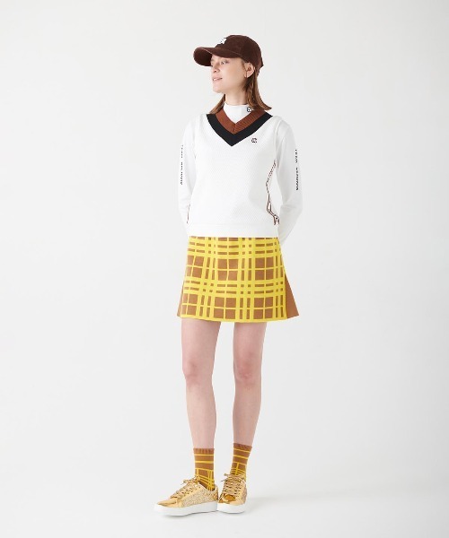 archivio（アルチビオ） スカート 「LADIES」ランダムチェック柄ニット