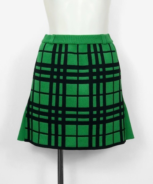 archivio（アルチビオ） スカート 「LADIES」ランダムチェック柄ニット