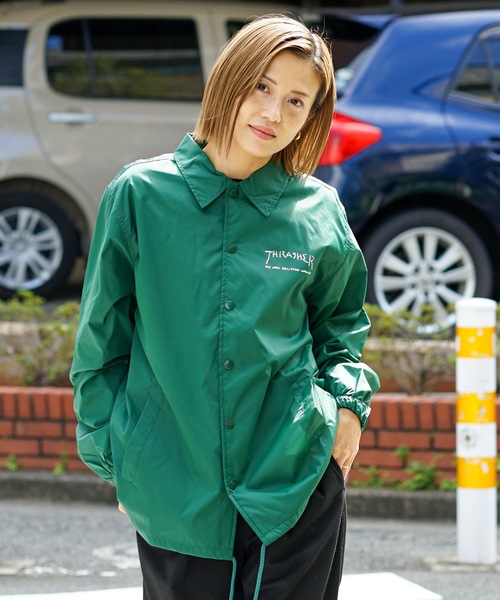 THRASHER（スラッシャー） ナイロンジャケット The Bew Religion World