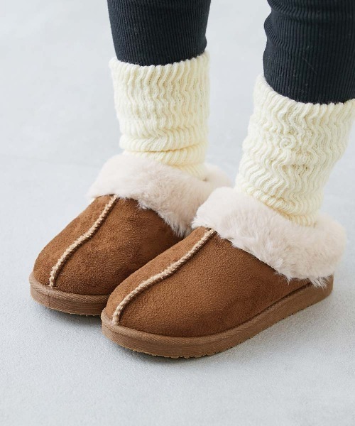 devirock（デビロック） ブーツ 防水 ふわふわ ムートン スリッポン