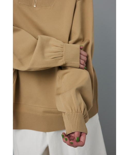 HeRIN.CYE ニット セーター Boy friend half zip tops (ボーイフレンド