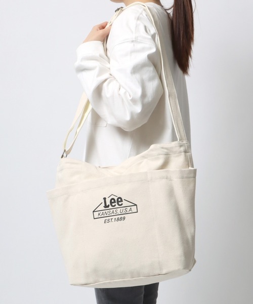 Lee（リー） トートバッグ キャンバス 2WAY ハウスマーク ロゴ