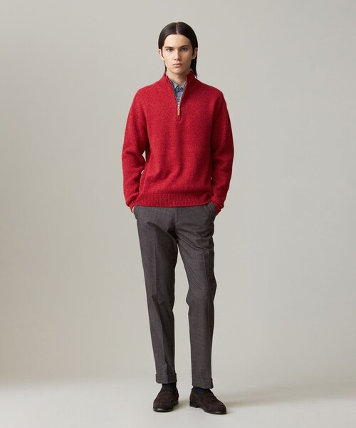 J.PRESS（J.プレス） セーター ニット 「Cash Lamb's Wool」ハーフ