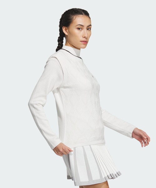 adidas（アディダス） ニット セーター アーガイル柄 ニットベスト