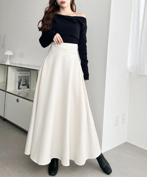 moment+ スカート 「累計販売枚数2万枚突破！」カットジョーゼットハイ