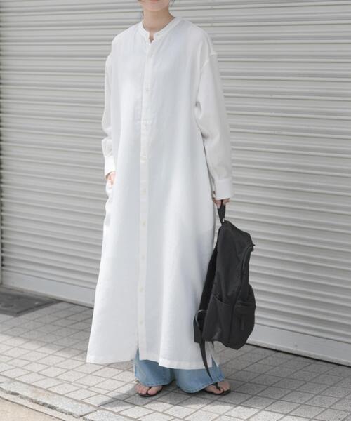 FORK&SPOON（フォークアンドスプーン） ワンピース バンドカラーダブル