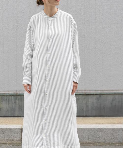 FORK&SPOON（フォークアンドスプーン） ワンピース バンドカラーダブル