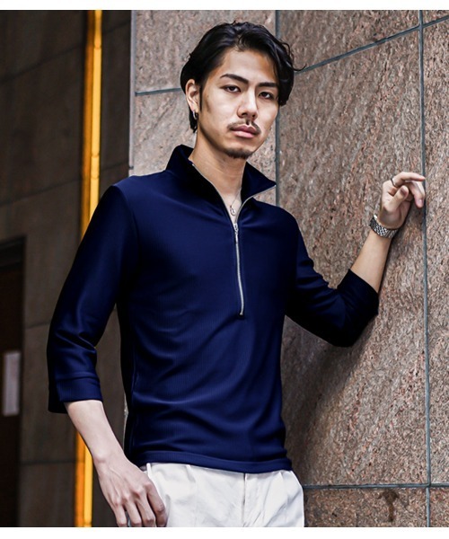 joker（ジョーカー） ポロシャツ 「JOKER」ふくれ細ストライプ7分袖