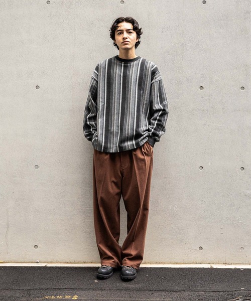 niko and…（ニコアンド） スラックス ワイドグルカスラックス メンズ