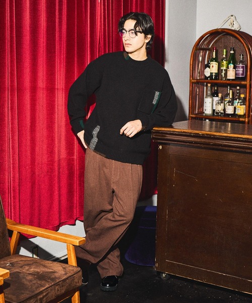 niko and…（ニコアンド） スラックス ワイドグルカスラックス メンズ