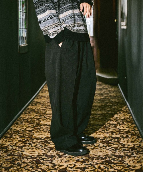 niko and…（ニコアンド） スラックス ワイドグルカスラックス メンズ