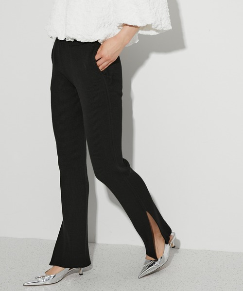 ADAM ET ROPE'（アダムエロペ） パンツ 「サステナブル」3Dニット