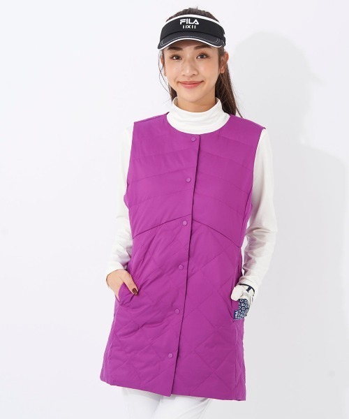FILA GOLF ダウンベスト ベスト レディース メンズ : ZOZOTOWN Yahoo