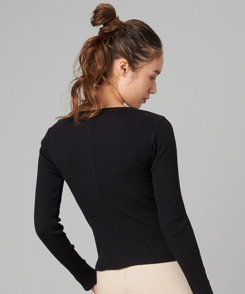 Chacott（チャコット） tシャツ ホリデーラメロングスリーブTシャツ