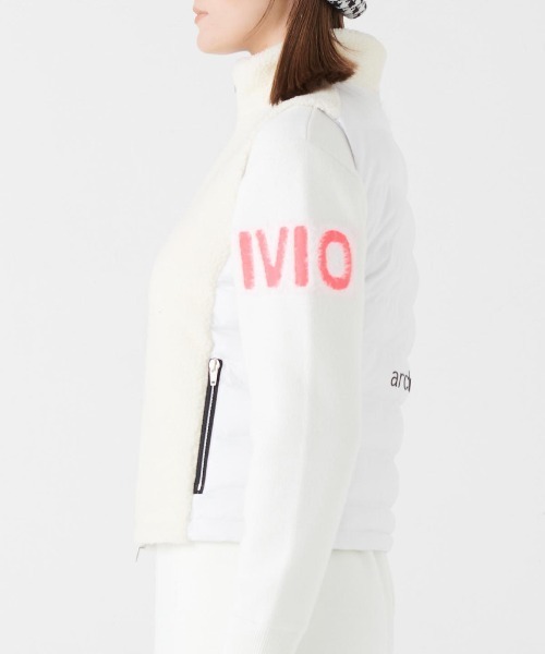 archivio（アルチビオ） ベスト ジレ 「LADIES」ボア切替中綿ベスト