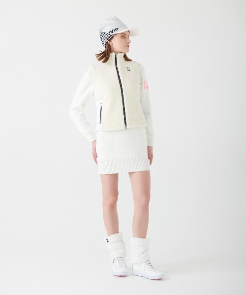 archivio（アルチビオ） ベスト ジレ 「LADIES」ボア切替中綿ベスト