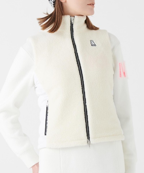 archivio（アルチビオ） ベスト ジレ 「LADIES」ボア切替中綿ベスト