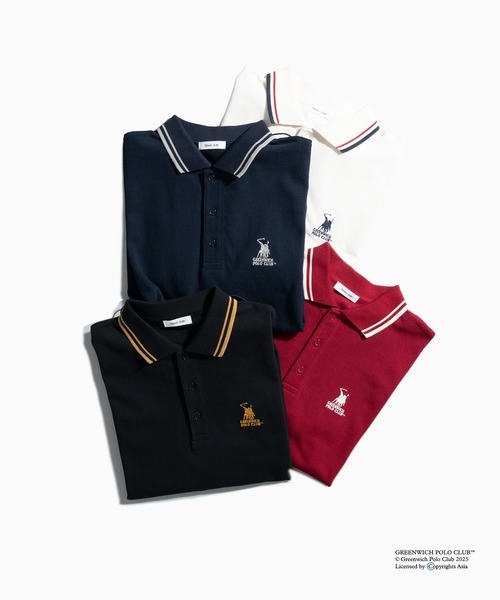 Adoon plain ポロシャツ GREENWICH POLOCLUB MOSS STITCH POLO SHIRT