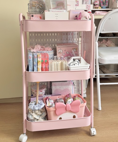 収納 キャスター付き3段カラーワゴン : ZOZOTOWN Yahoo!店 - 通販