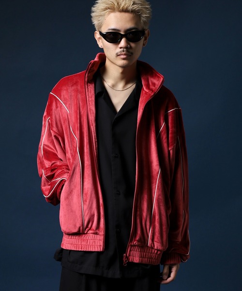 NERDY ジャージ ベロアパイピングトラックトップ メンズ レディース