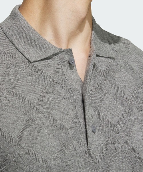 adidas（アディダス） ポロシャツ アーガイル柄 セーター ポロ「adidas