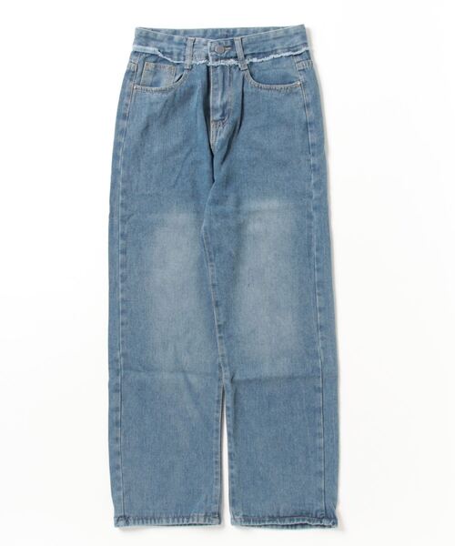 FREE STYLISTS ジーンズ デニム デニムパンツ フリンジデニムワイド