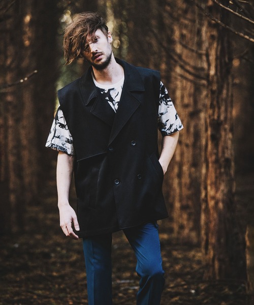 NO ID.（ノーアイディー） ベスト ジレ 「NO ID.」Big Trench Vest