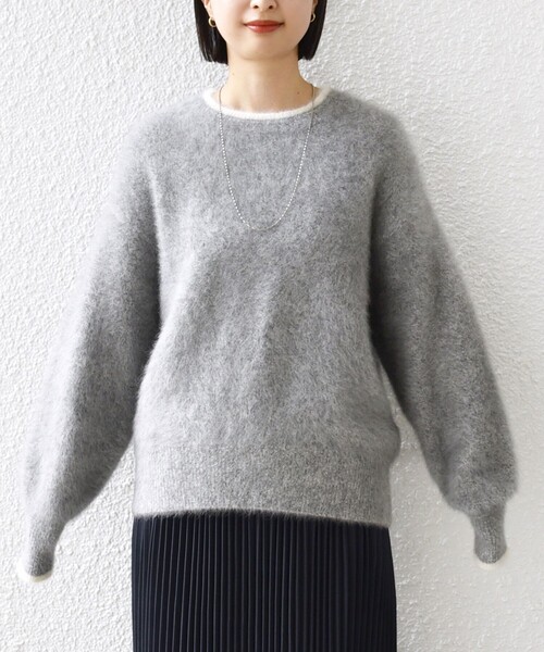 SHIPS（シップス） ニット セーター 杢 フォックス カシミヤ クルー