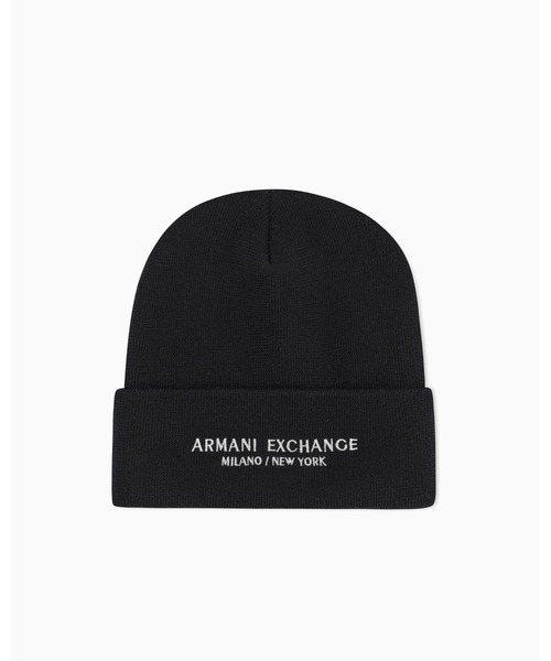 ARMANI EXCHANGE ニット帽 ニットキャップ 「A|X アルマーニ