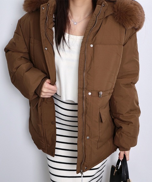 SEU ダウンコート ダウンジャケット グラスラインボリューム中綿