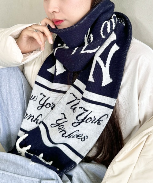 MLB マフラー ストール MLB(エムエルビー)/MLB TEAM MUFF チームロゴ