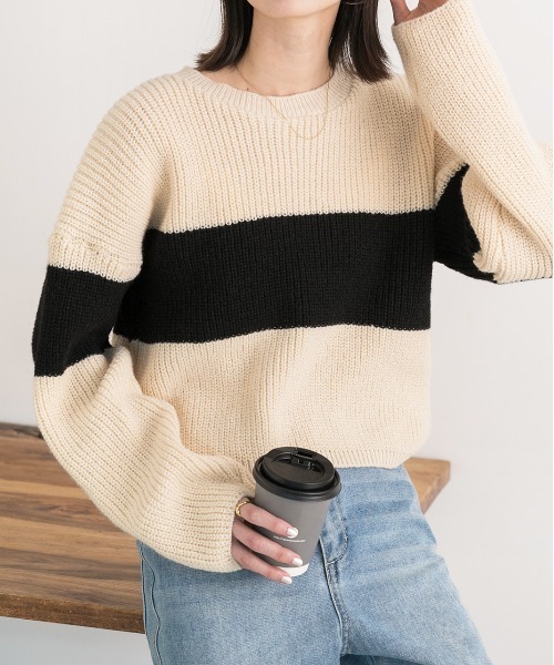 ad thie（アドティエ） ニット セーター ショート・ざっくり編み