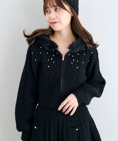 MAJESTIC LEGON（マジェスティックレゴン） パーカー キラキラフード