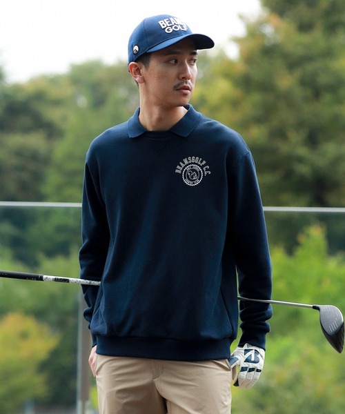 DEVEREUX GOLF トレーナー スウェット Born to Golf チェッカー