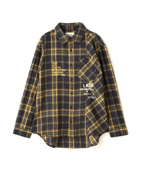 AVIREX（アヴィレックス） ブラウス シャツ CHEMICAL WASH CHECK SHIRT