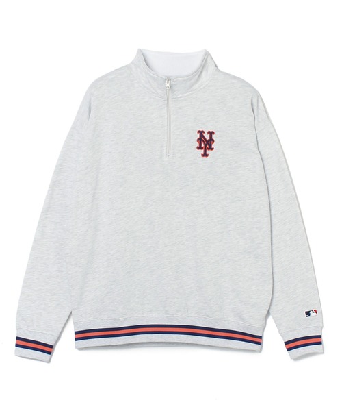 MLB トレーナー スウェット 「MLB」ハーフZIP プルオーバー/メンズ