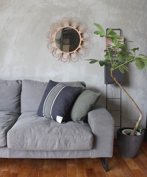 a.depeche（アデペシュ） 鏡 rotta rattan mirror fleur L / ロッタ