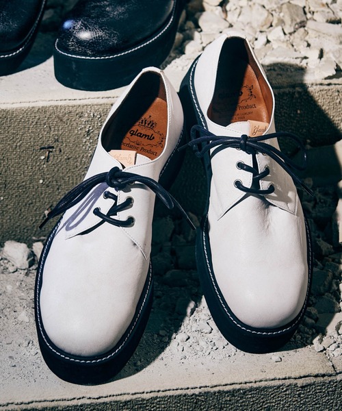 glamb（グラム） ブーツ Crack 3 Hole Shoes / クラック3ホール