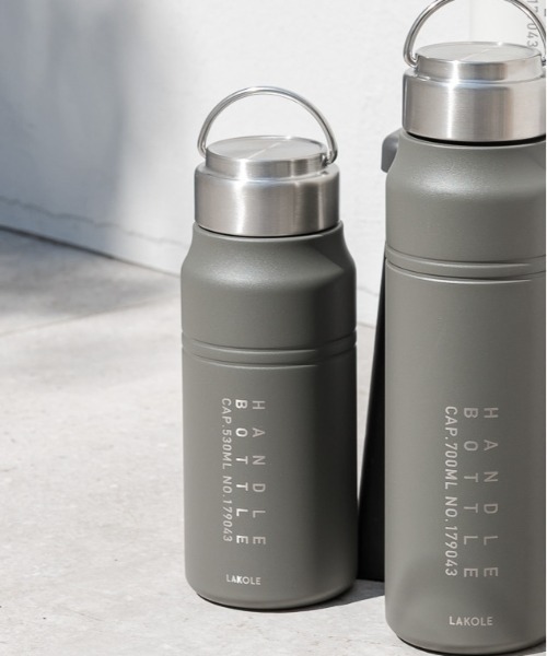 LAKOLE（ラコレ） 水筒 「保温保冷」ハンドル付き真空ボトル(530ml