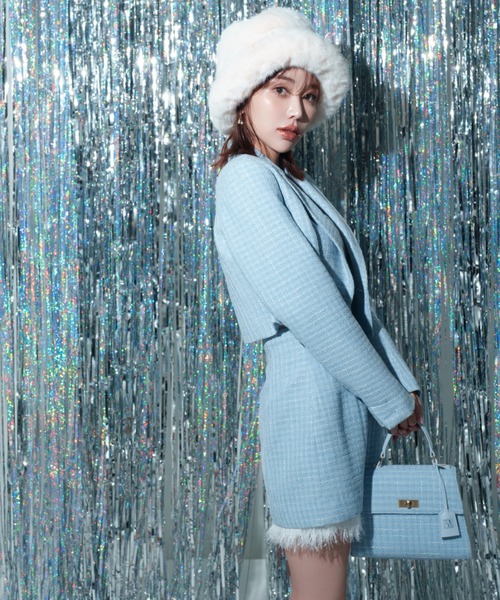 EIMY ISTOIRE（エイミーイストワール） スカート ファーフリンジ