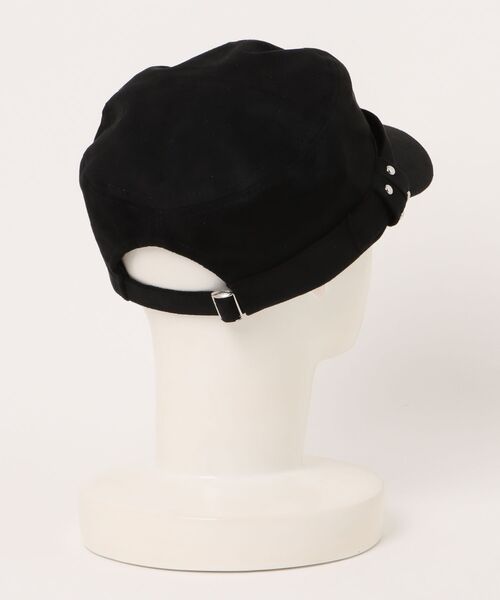 Chiina 帽子 キャスケット Chiina /フェイクスエード スタッズ付き