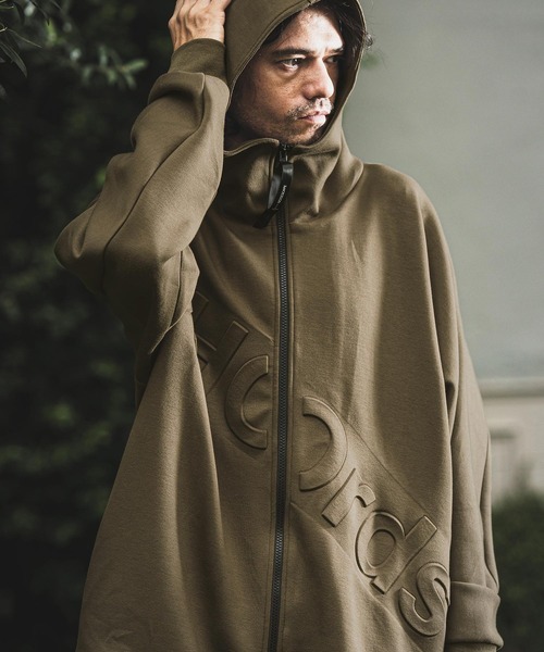 NOISESCAPE（ノイズスケープ） パーカー mpa3282-Double knit material