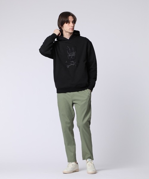 Psycho Bunny（サイコバニー） パーカー スパンコールバニー パーカ