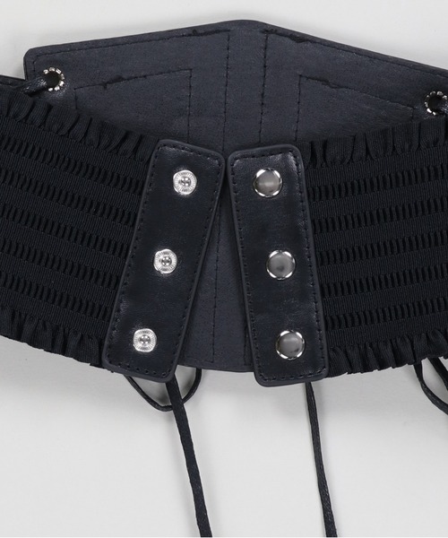 SPINNS（スピンズ） ベルト 2ベルトレースアップ 合皮コルセット