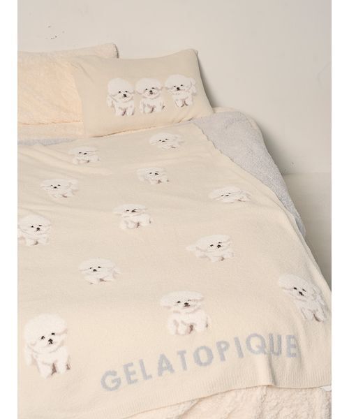 gelato pique Sleep ベッド 寝具 「Sleep」モチーフジャガードピロー
